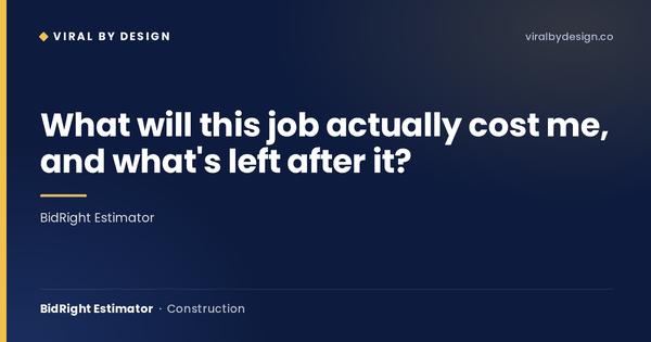 BidRight Estimator