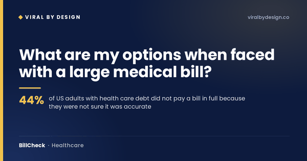 BillCheck: What To Do About a Large Medical Bill