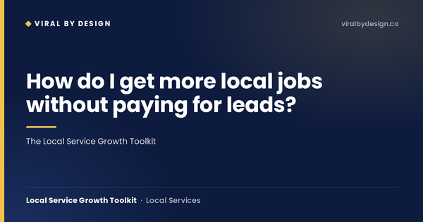 The Local Service Growth Toolkit