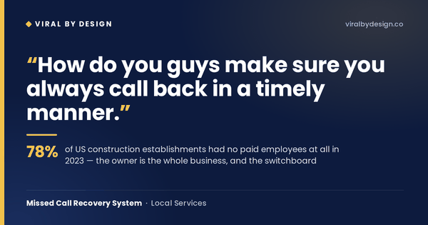 The Missed Call Recovery System for Solo Tradespeople