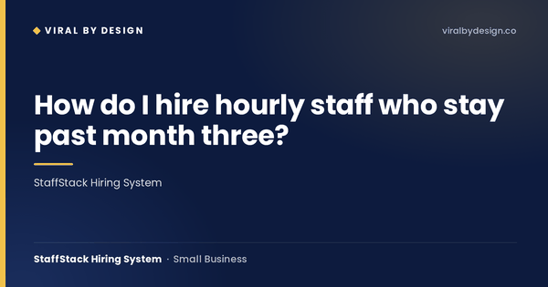 StaffStack Hiring System